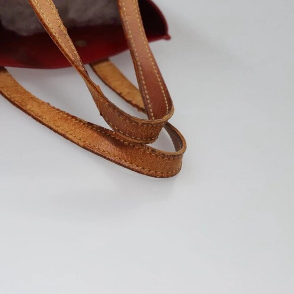 LOUIS VUITTON Monogram Vernis Reade PM Hand Bag Red Rouge M91088 LV Auth 104158 - Picture 8 of 16